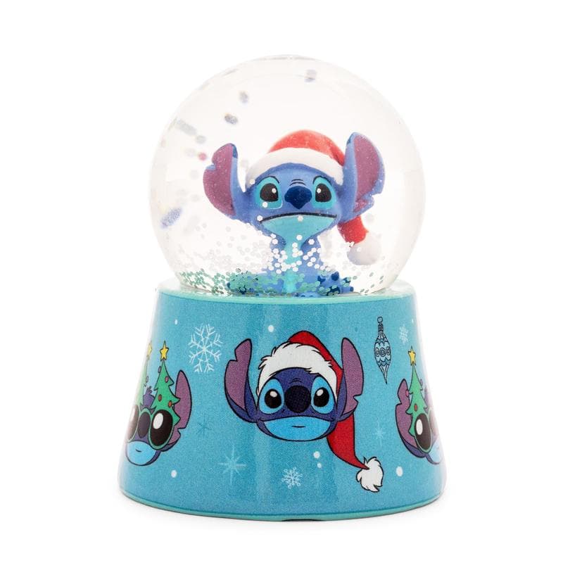 TEMU & Stitch Santa Stitch 3-inch Mini Light-up Snow