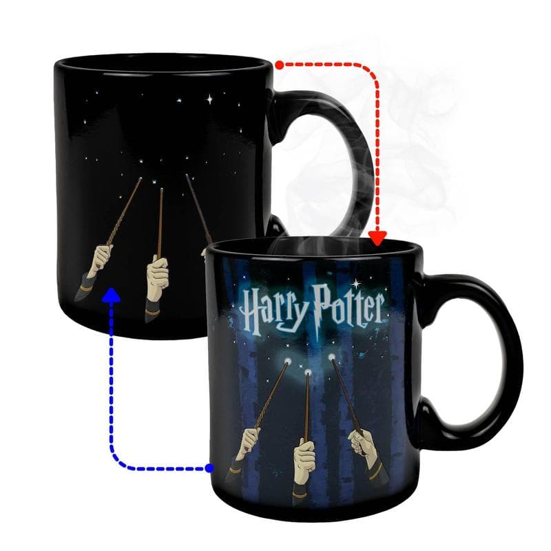 TEMU Harry Potter Wands Heat-reveal Mug | Holds 20 Ounces