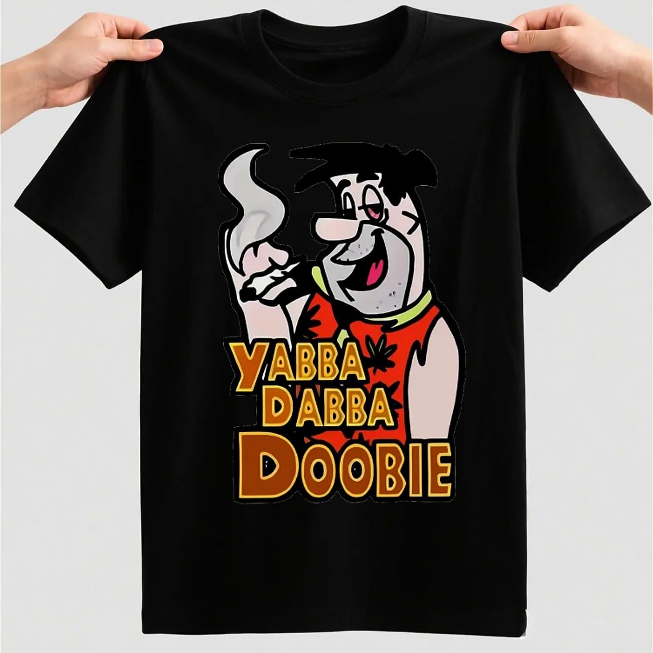 TEMU ‘ ’ Pop - - Black Cotton Short - Sleeve Crew - Neck T - Shirt, Perfect For Retro - Themed Parties, Cartoon - Fan Events, And A Humorous, Hippie - Inspired Twist