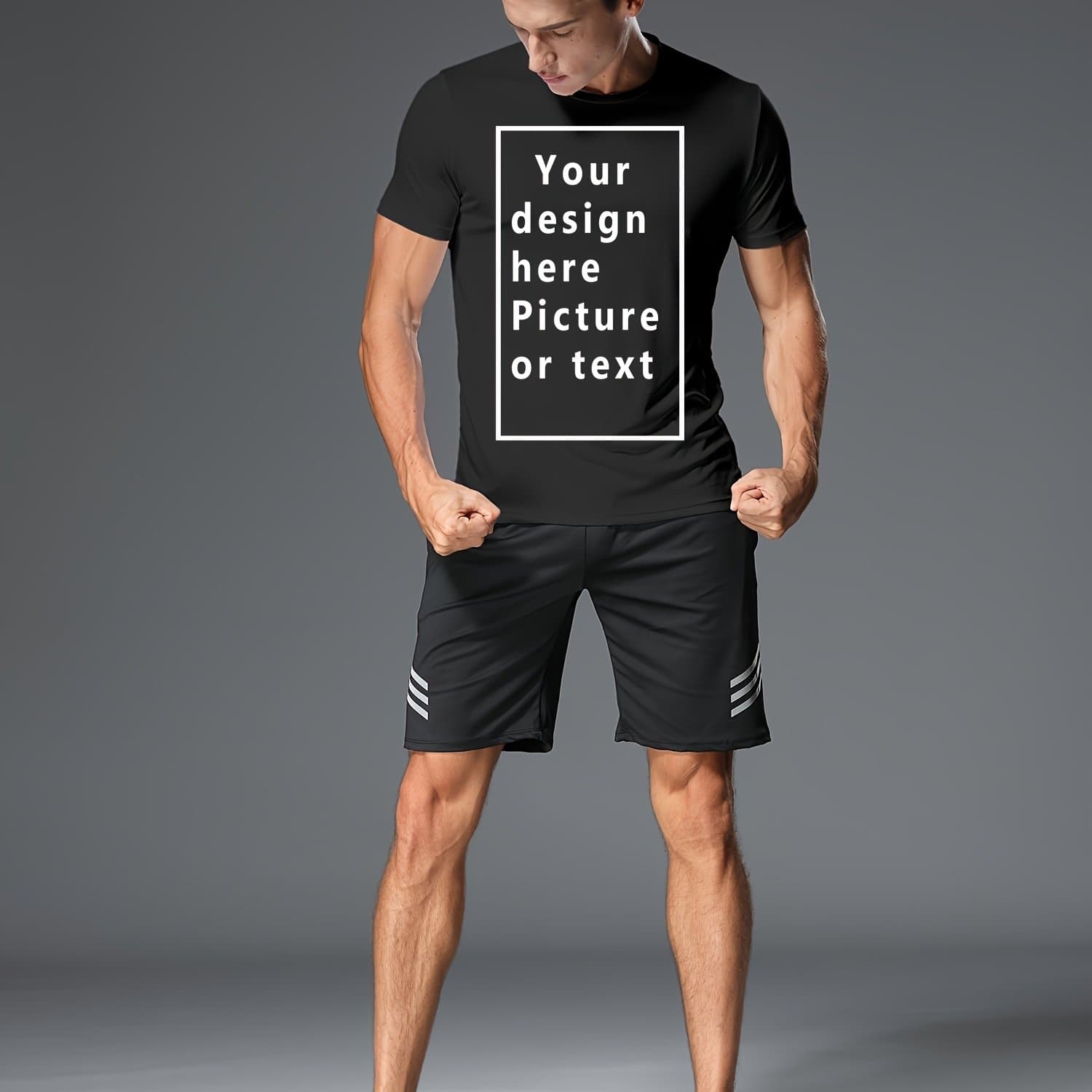 TEMU Customizable Athletic T-shirt With Your Own Design, Picture, Or Text—great For Sports, Workouts, Or Casual Wear. thumbnail 2