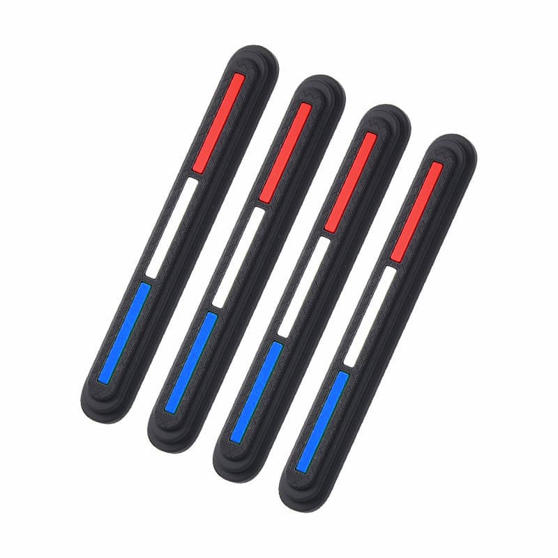 TEMU 4pcs Car Decoration Accessories Door Anti-collision Strip Silicone Door Side Rear-view Mirror Anti-scratch Protection Strip Automotive Shock Absorbers