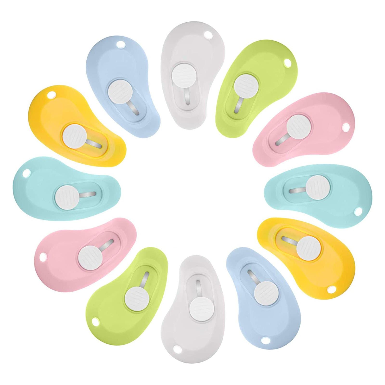 TEMU Set Of 12 Compact Retractable For Cutting Boxes And Opening Letters