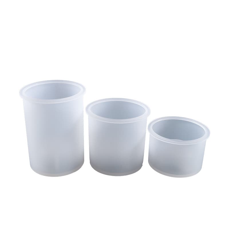 TEMU Set Of 3 Cylindrical Silicone Molds For Resin Candle Holders, Perfect For Projects, Weddings, And Home Decor