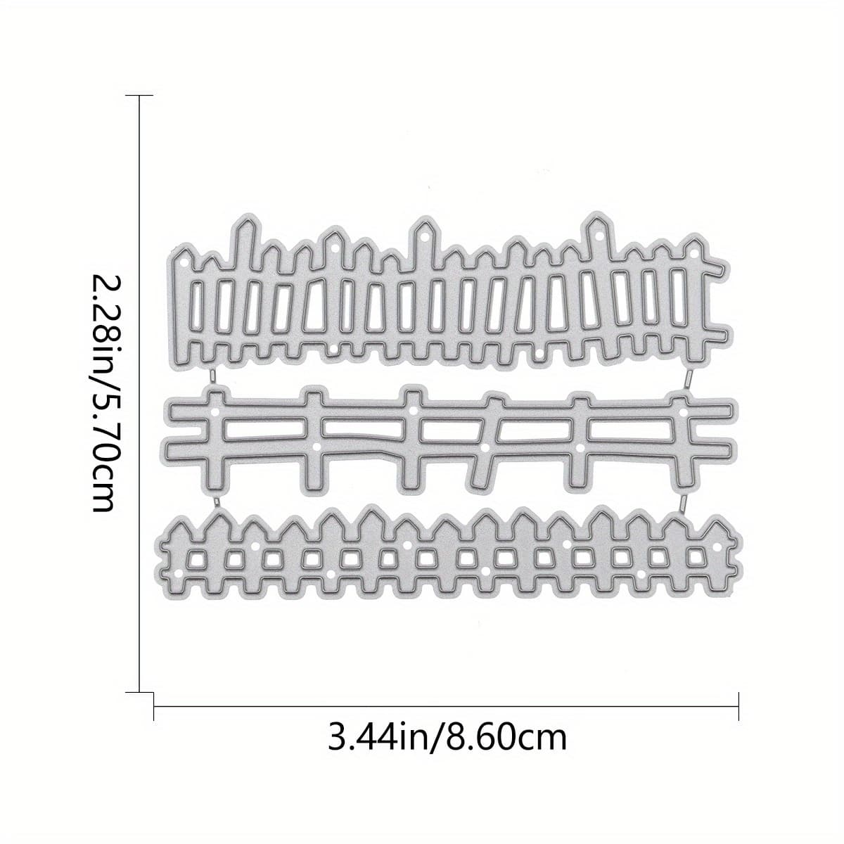TEMU Fence Metal Cutting Dies For Diy Scrapbooking Albums Decorative Paper Cutting Embossing Tools Handmade Card Making Templates