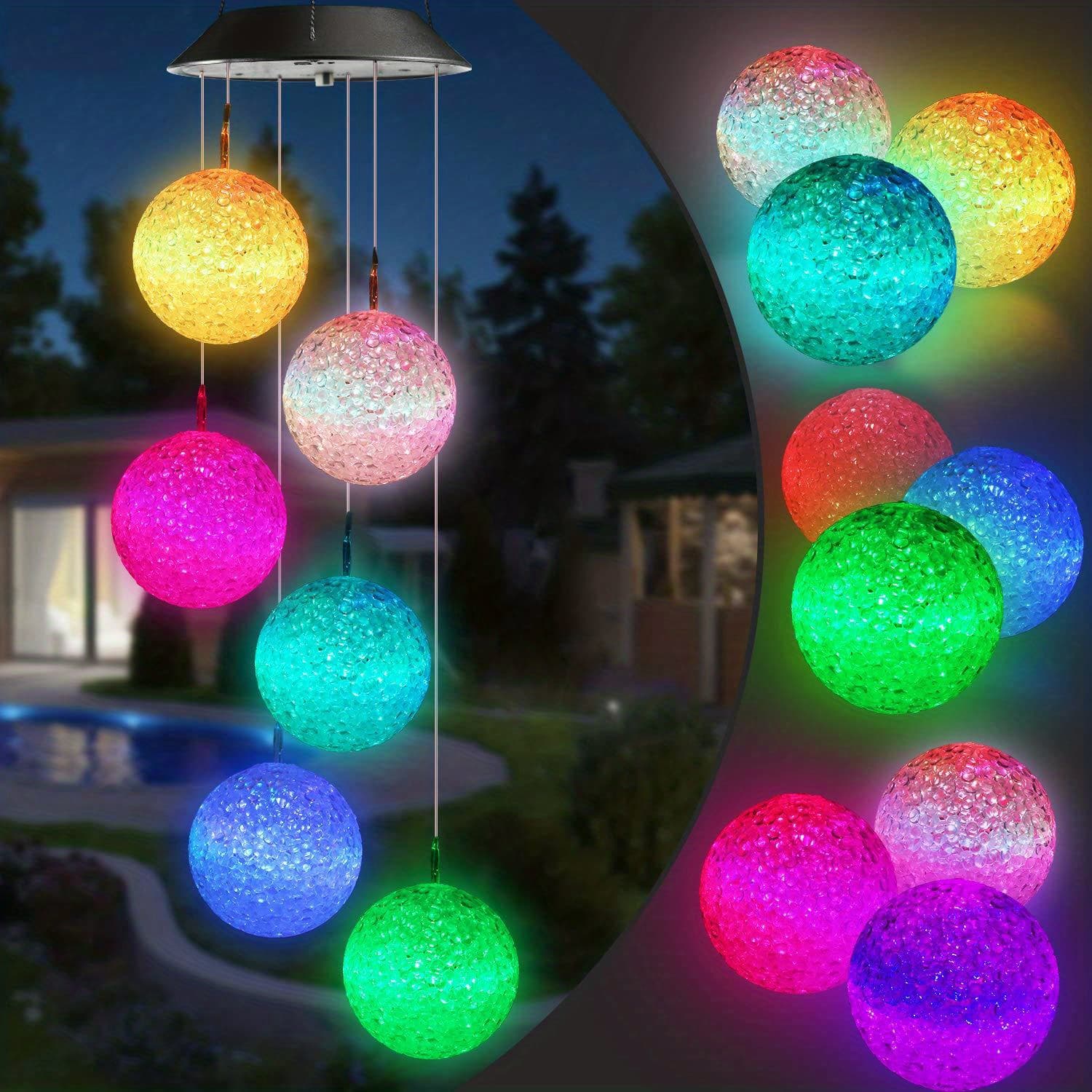 TEMU 2pcs -powered Led Rice Grain Ball Lights, Plastic Material, With 600mah Nickel Battery, For Garden Patio Decorative Lighting