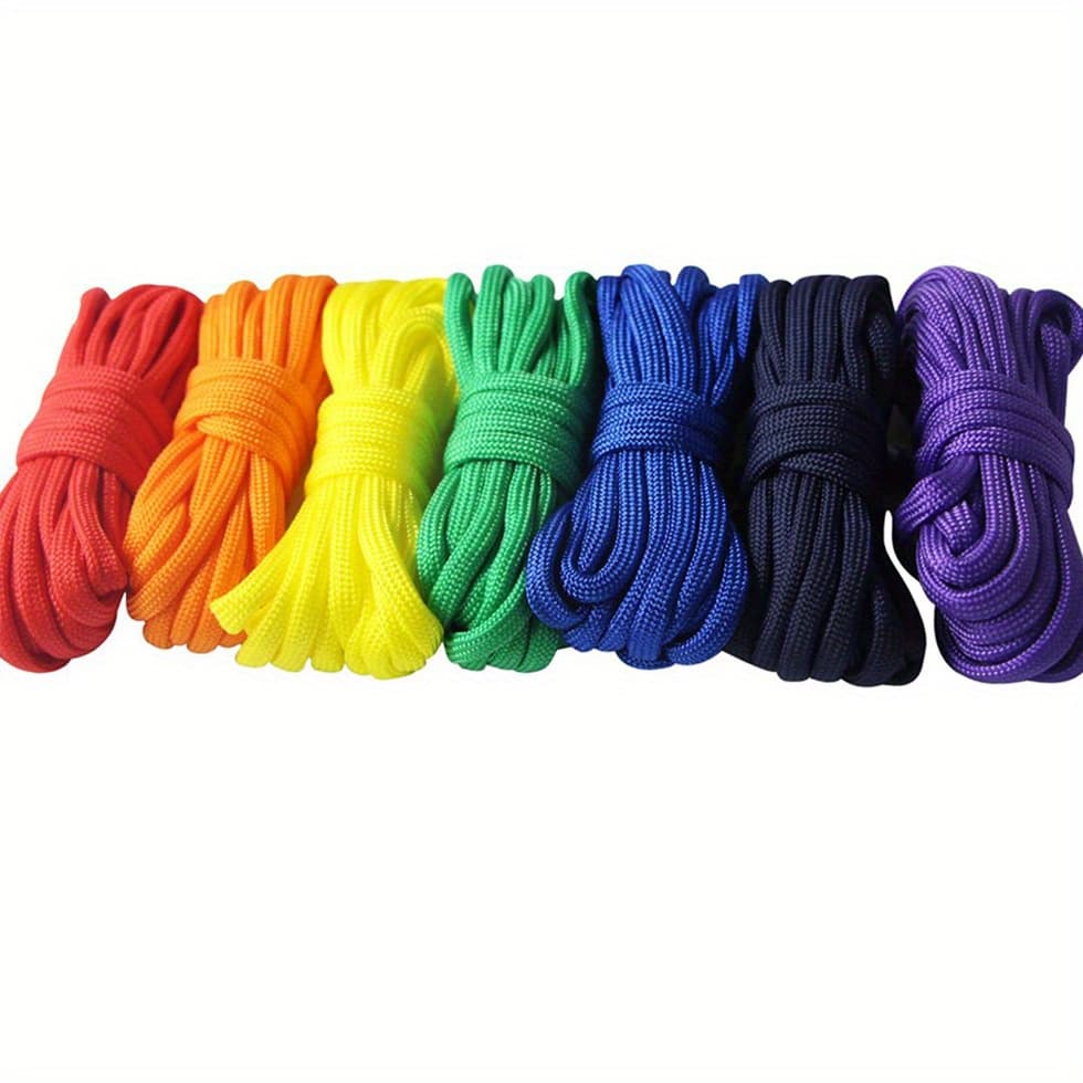 TEMU 7pcs 10 Feet 4mm Bracelet Rope Lanyards Making Bracelet, Keychain, Dog Collar Outdoor Rope