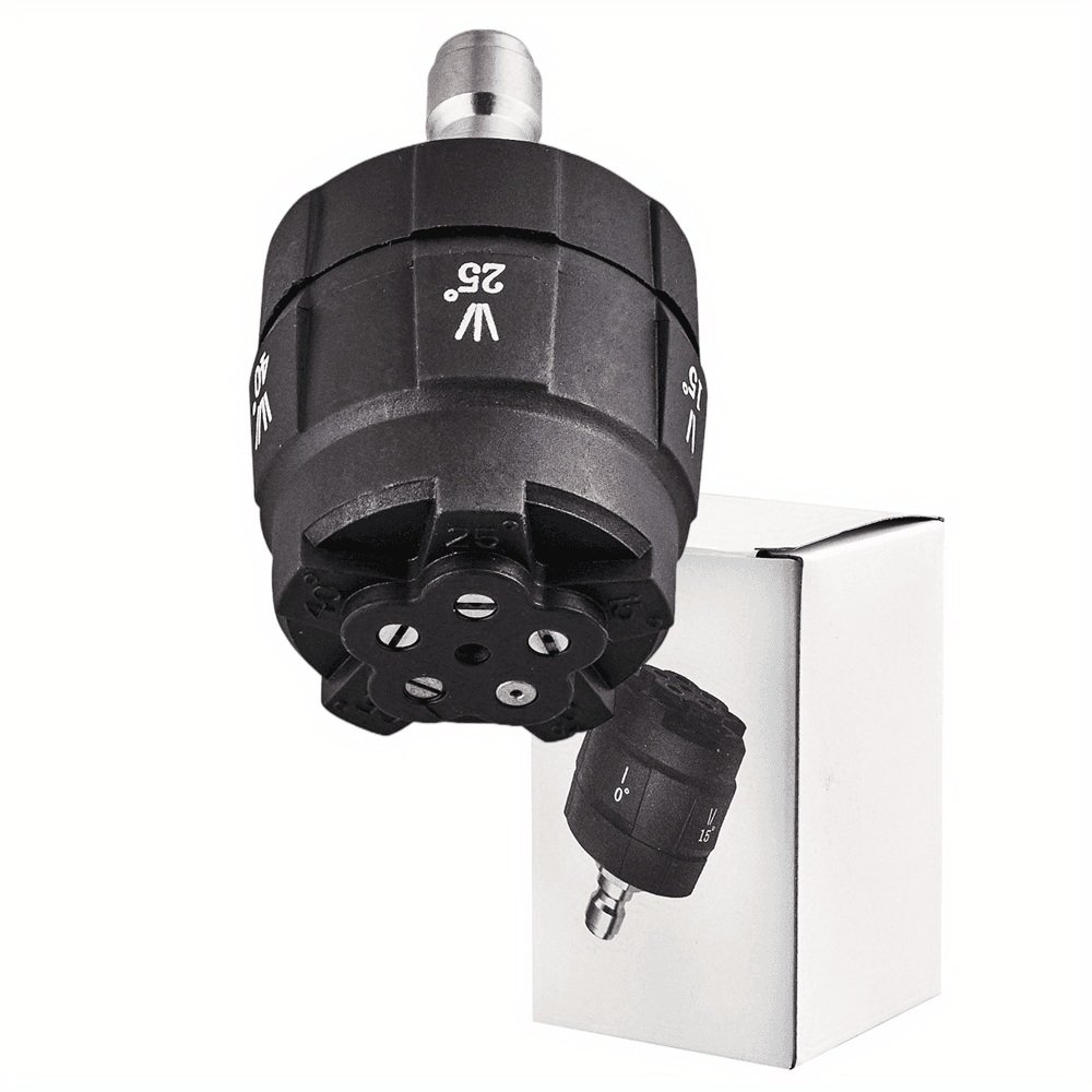TEMU 1pc 5 In 1 High Pressure Washing Nozzle 1/4 Quick Connector Rotating Car Washer Spray Nozzle