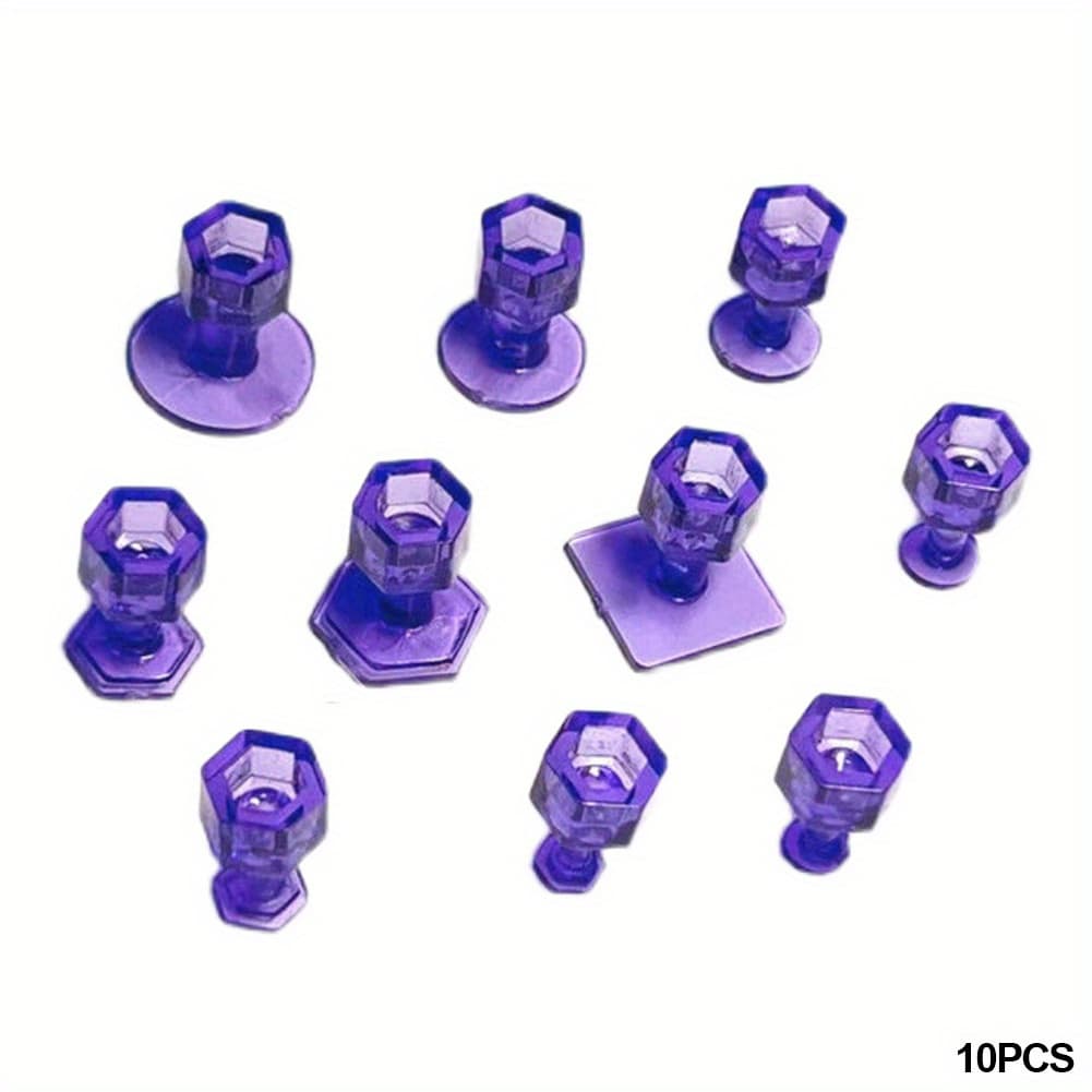 TEMU 10pcs Glue Tabs Dent Removal Tools Dent Removal Tool Auto Paintless Dent Repair Glue Tabs Auto Maintenance Tools For Car Body