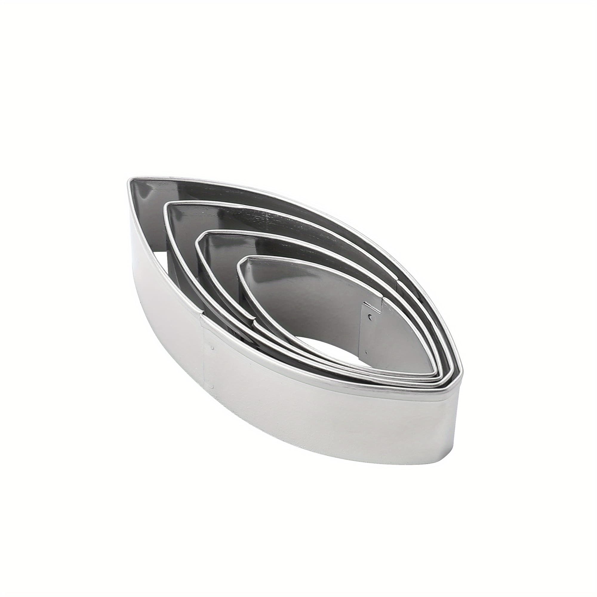 TEMU Cake Petal Molds For Fondant Flowers, Stainless Steel Cutters For Cake Decoration