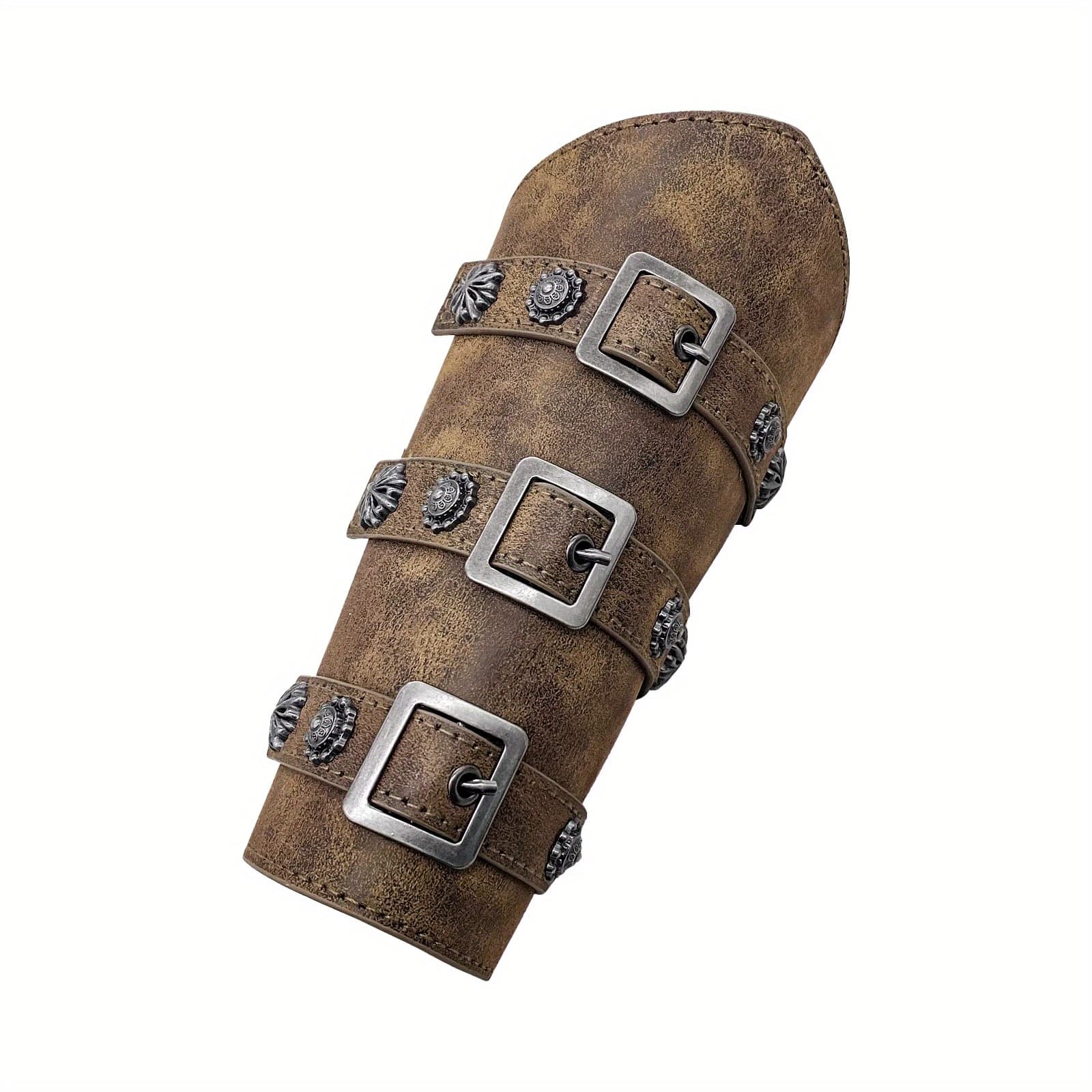 TEMU 1/2pcs Viking Wrist Guard European Medieval Vintage Knight Wrist Guard Cosplay Stage Costume Prop, For Gifts