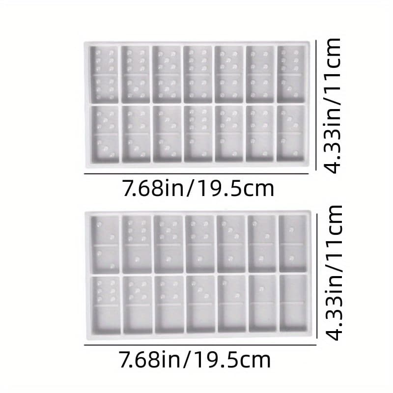 TEMU Durable Glossy Drip Glue Epoxy Mold Resin Casting Mold For Game Puzzle Counting Dominoes Board Game Chess