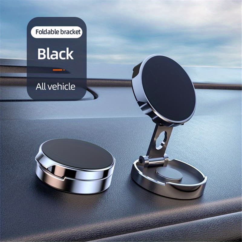 TEMU The 720-degree Rotating Golden Magnetic Car Phone Holder Folded, Universal Mobile Phone Holder, Air Vent Magnetic Holder, Gps Support For Iphone 14.