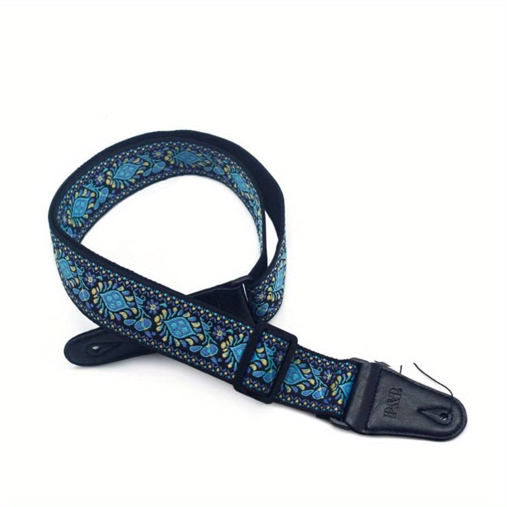 TEMU Unique Embroidered Guitar Strap - Add A Touch Of To !