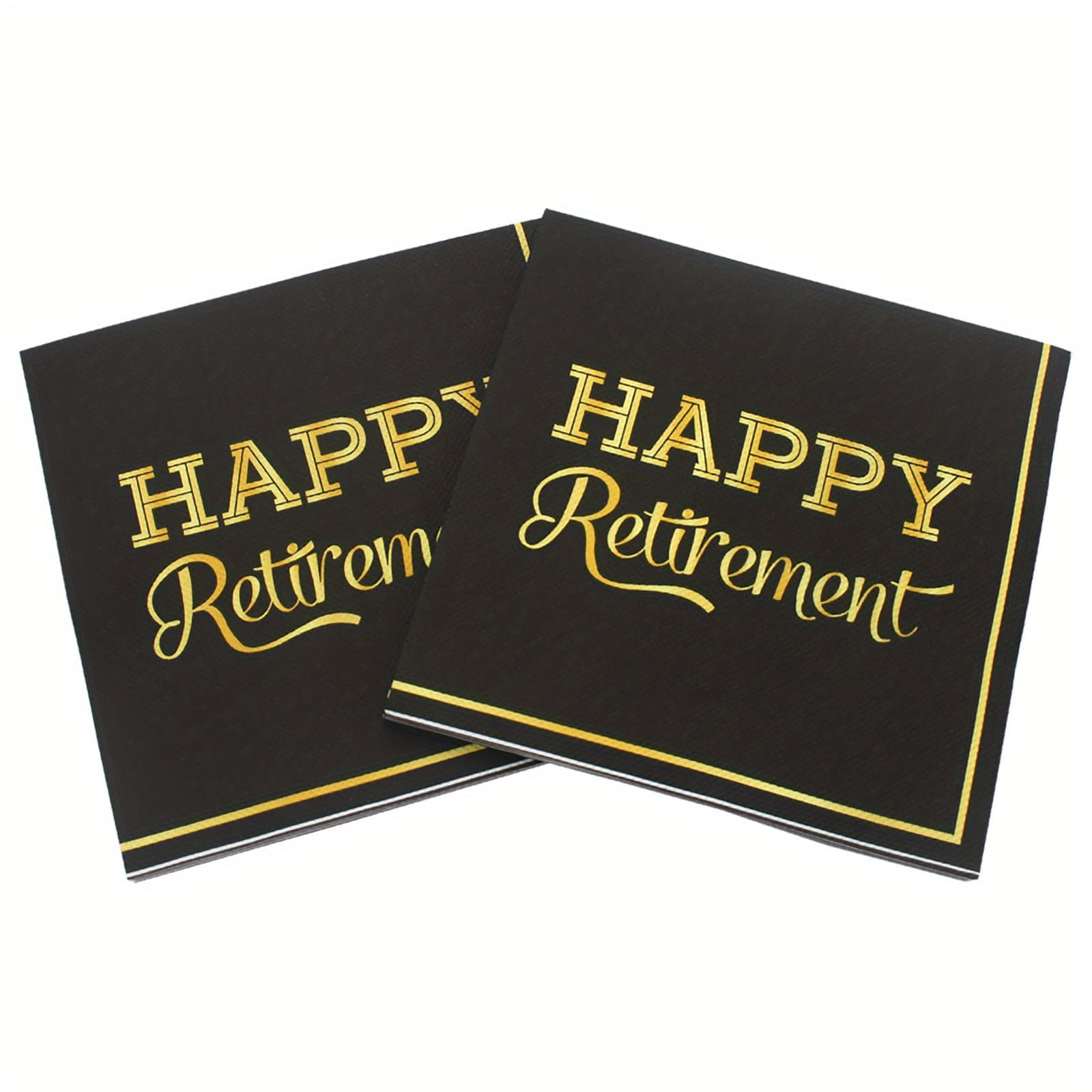 TEMU 20pcs, Retirement Napkins 2ply 13"x13", Retirement Decoration, Aesthetic Room Decor, Party Decorations Supplies, Retirement Decor, Retirement Supplies