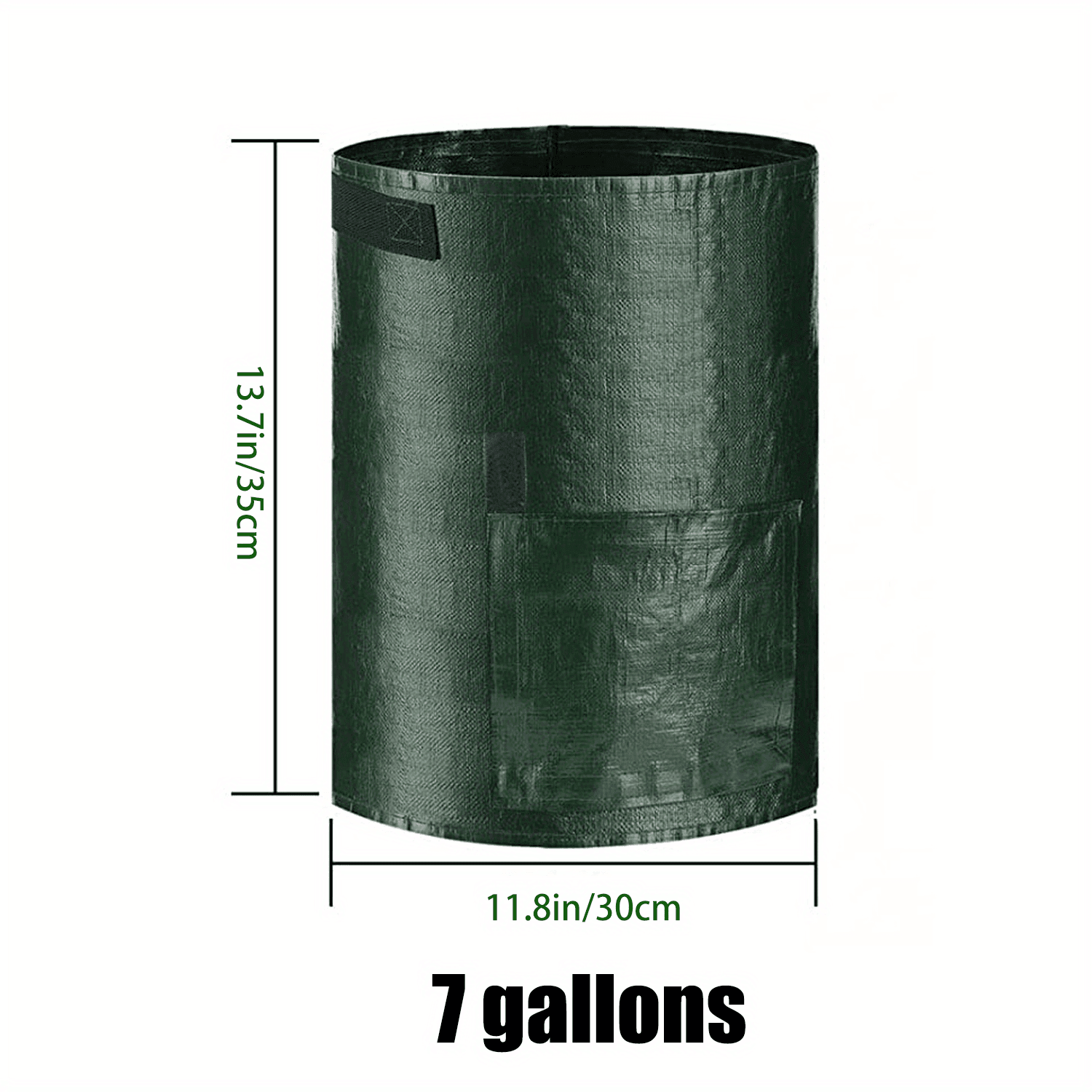 TEMU Bag, Cloth Tank For Strawberries, Potatoes, Tomatoes, Carrots, And Other Vegetables, Durable Thick Bag With Windows And Handles (7 Gallon And 10 Gallon Options)