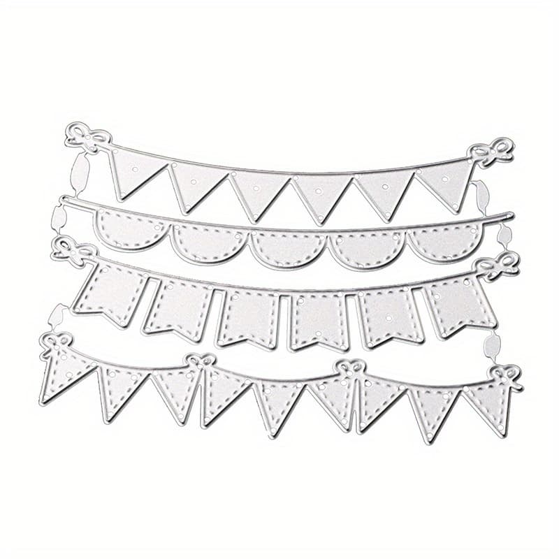 TEMU Up Your Crafts With Colorful Flag Pattern Cutting Dies! Eid Mubarak