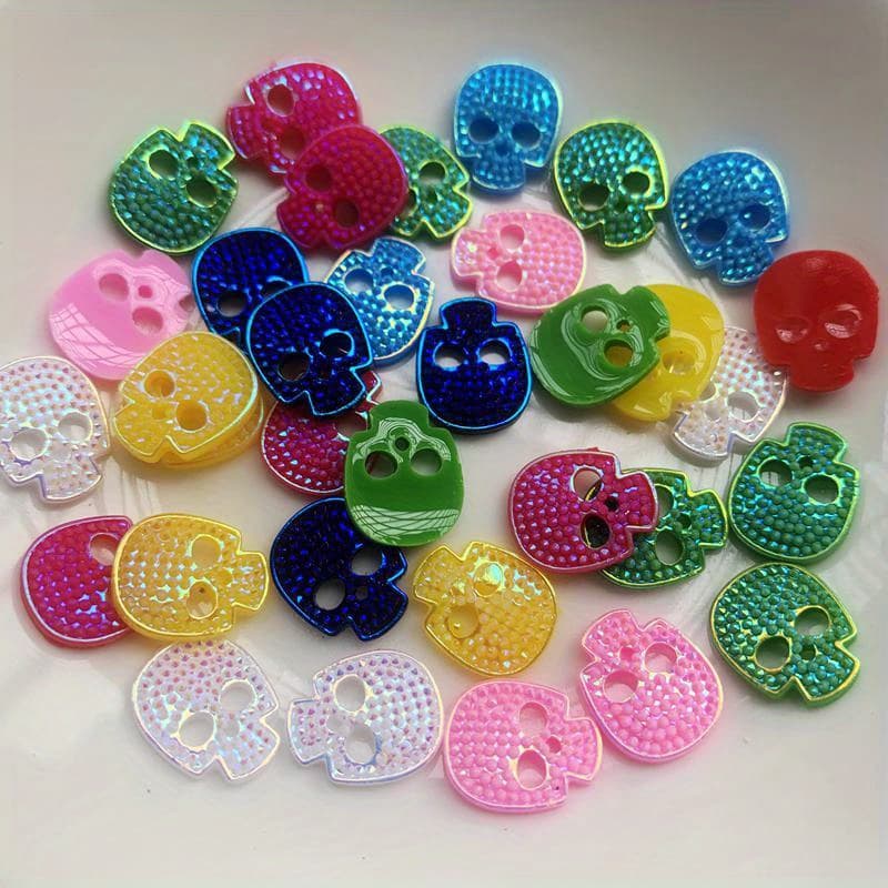 TEMU 40 Pieces Halloween Series Flat Back Resin Craft Scrapbooking Diy Decorative Accessories Phone Flat Back