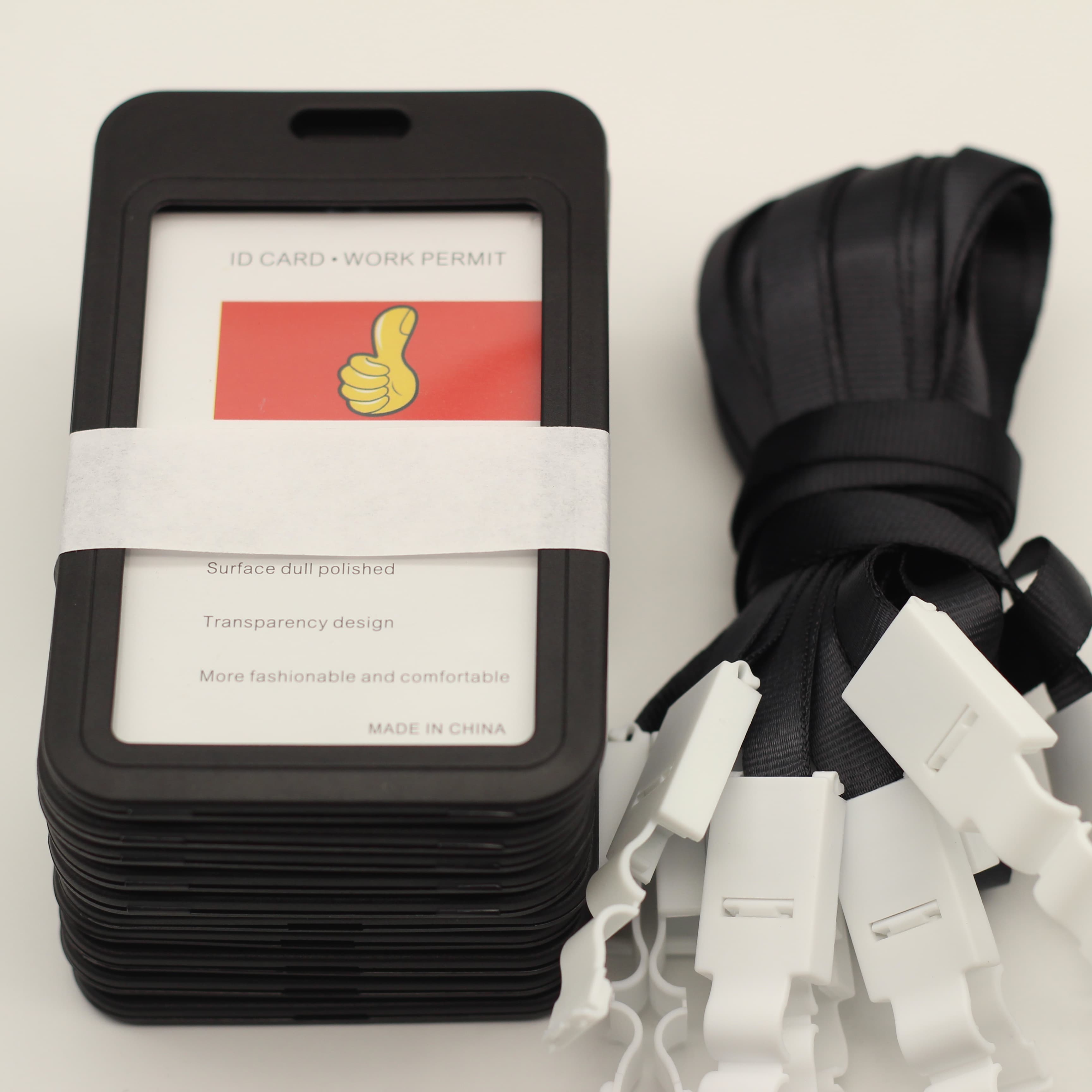 TEMU 10pcs Work Card Holder Id Card Holder Id Card Holder With Lanyard