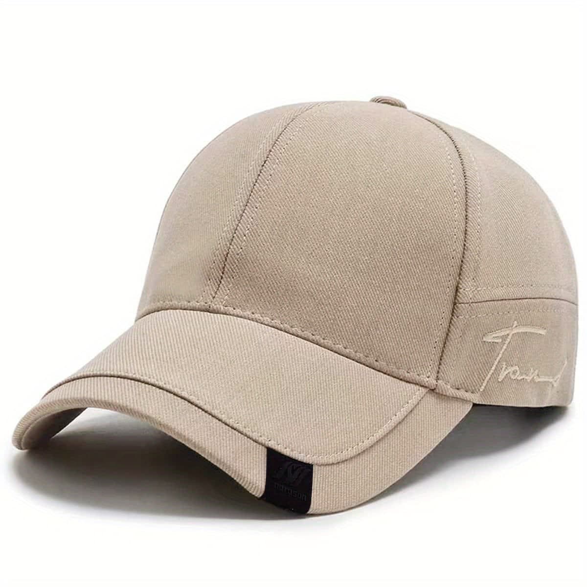 TEMU Men's Adjustable Snapback Baseball With Fro Lettering & Logo - Lightweight Breathable Outdoor Hat, Redred/