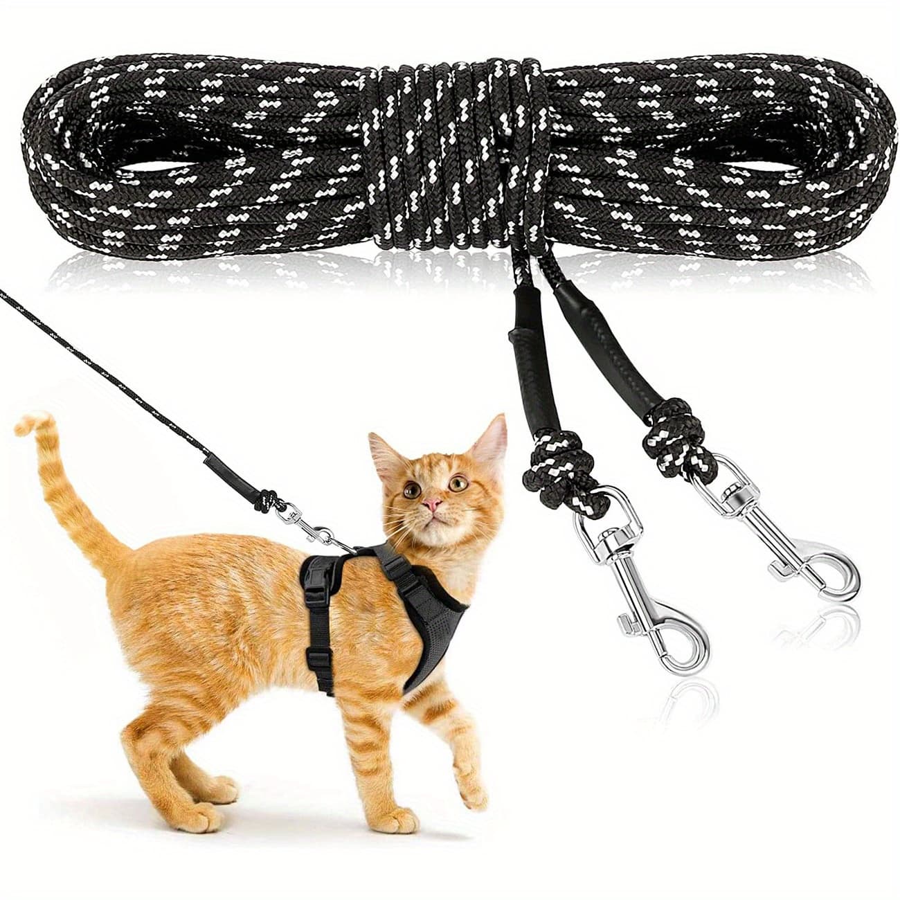 TEMU Lightweight Outdoor Cat Leash - Extra Long And Thin For Garden Adventures
