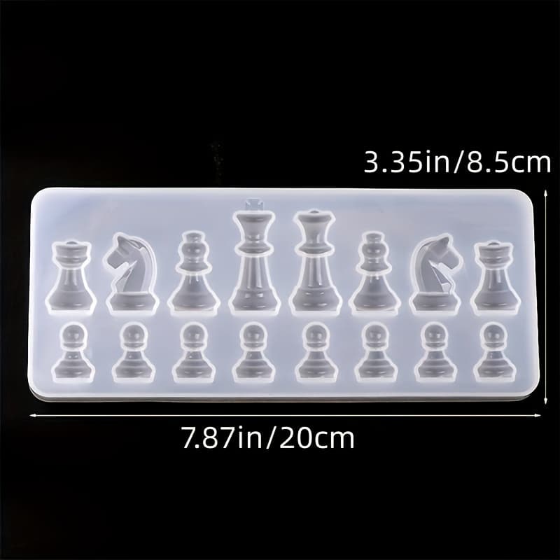 TEMU 1pc Mini Chess Silicone Resin Mold Epoxy Casting Mold Diy Craft Jewelry Craft Making Handmade Tools