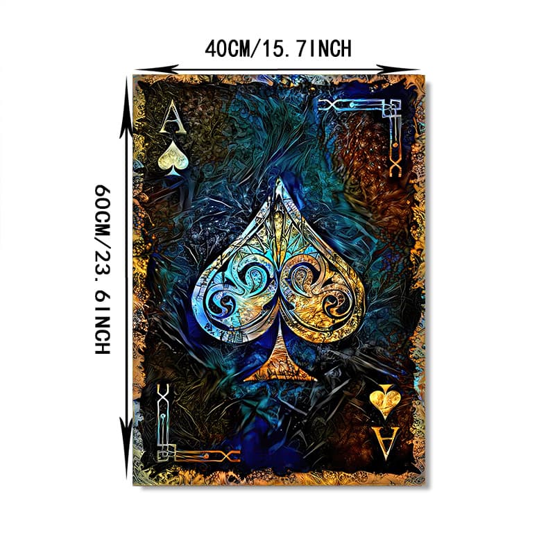 TEMU 1pc Ace Of Spades Poker Poster - Stunning Canvas Print For Living Room Decor - 15.7x23.6 Inches
