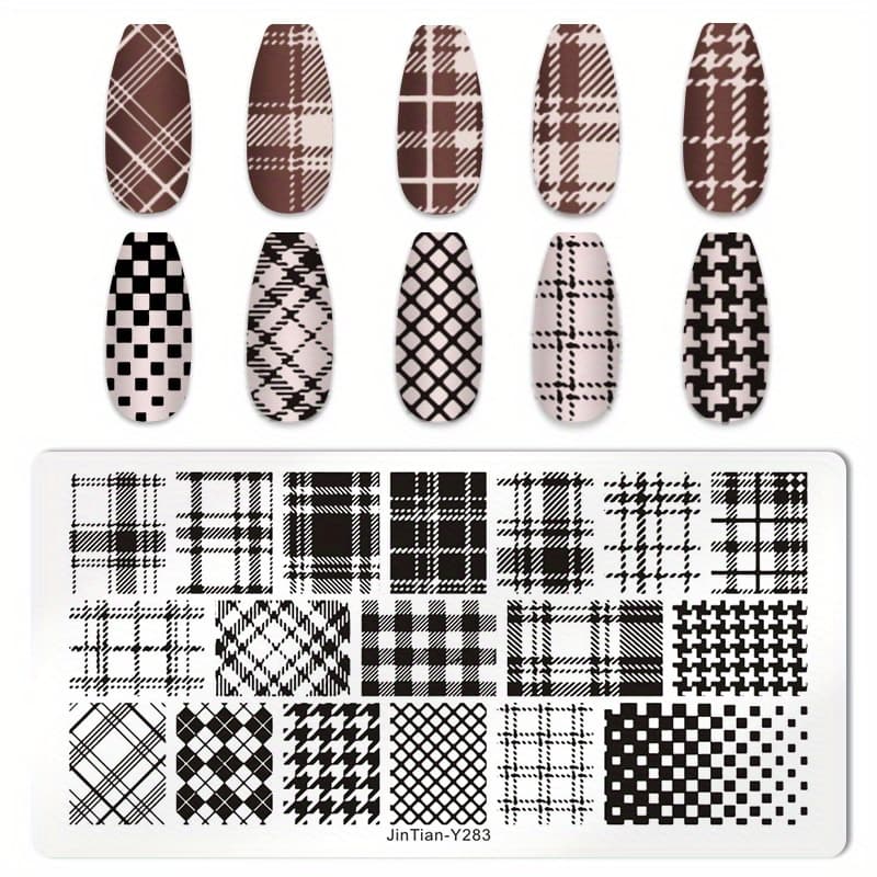 TEMU Create Unique Nail Art With Stainless Steel Nail Stamping Plates!