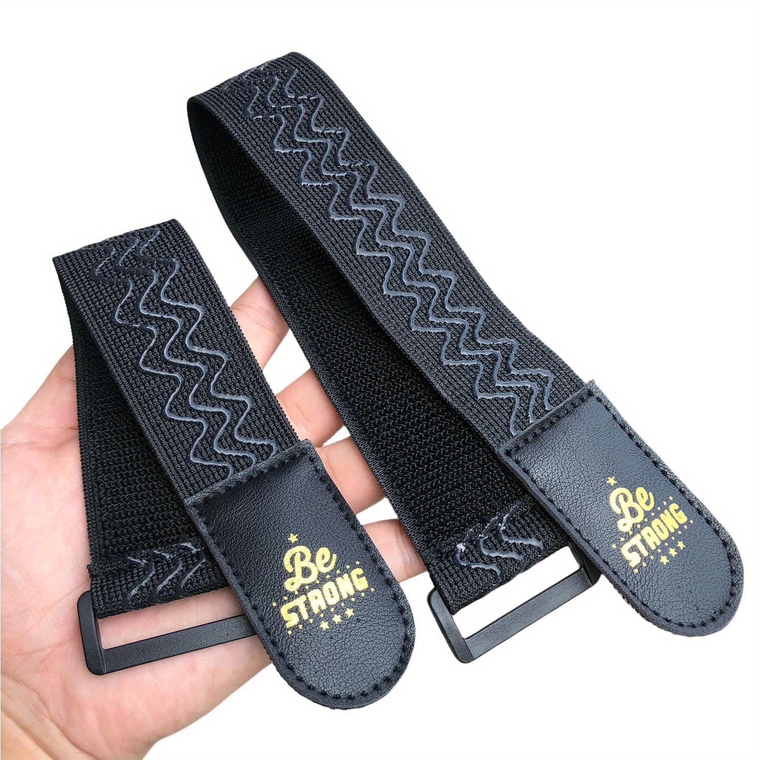 TEMU 2pcs Heavy-duty Straps With Anti-slip Grip - Storage For Bikes, Trucks, Boats - Extension Cords & Hoses - Black