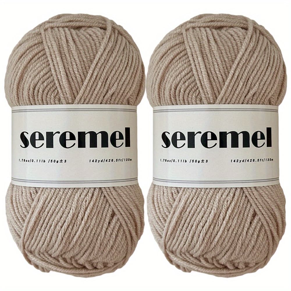 TEMU 2pcs Crochet Yarn 100g (280 Yards), Soft 4-ply Acrylic Yarn Skeins, Yarn For Crocheting And Knitting