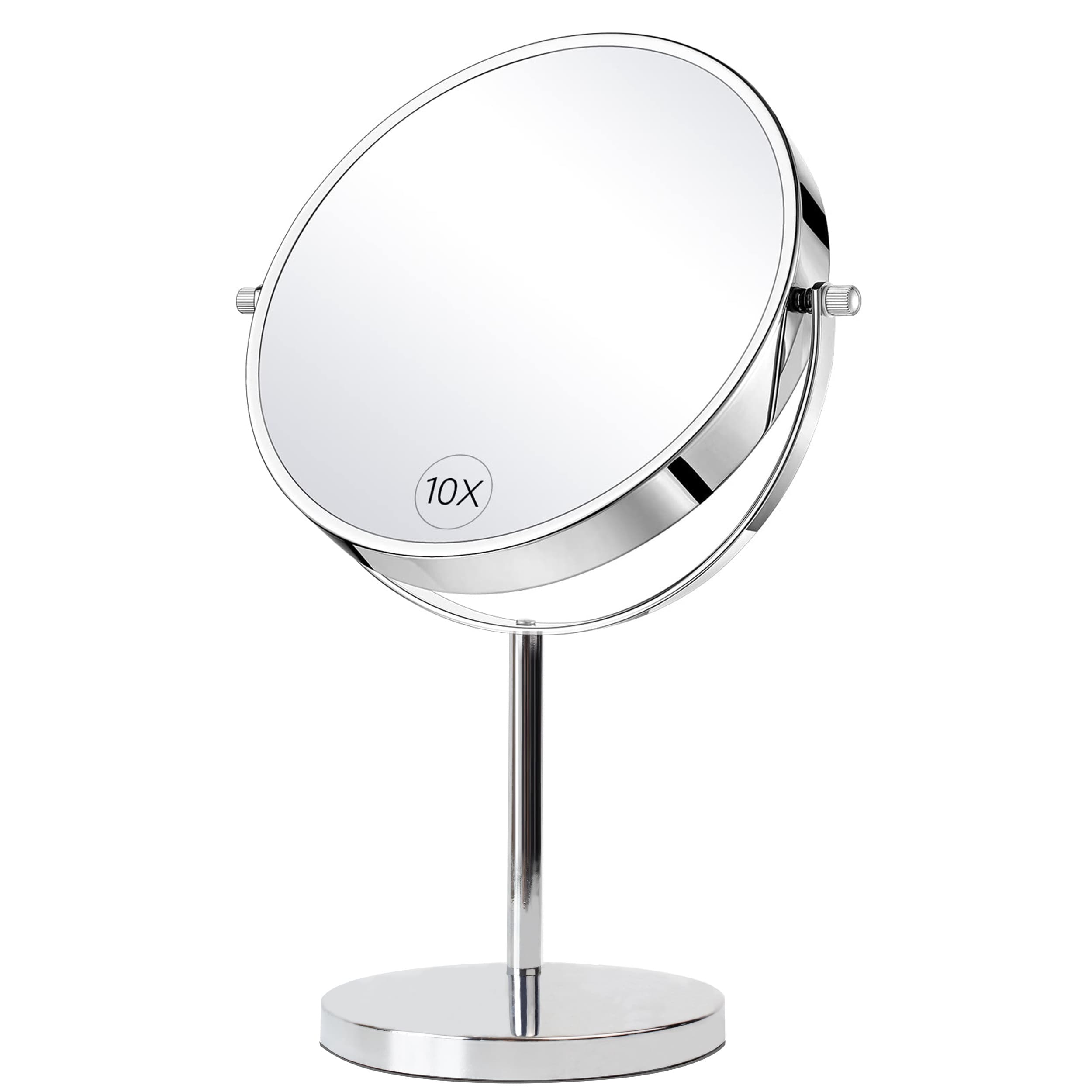 TEMU 10x/1x Double-sided Magnifying Makeup Mirror With 360 Degree Rotation - Desktop, Bathroom, And Office Use