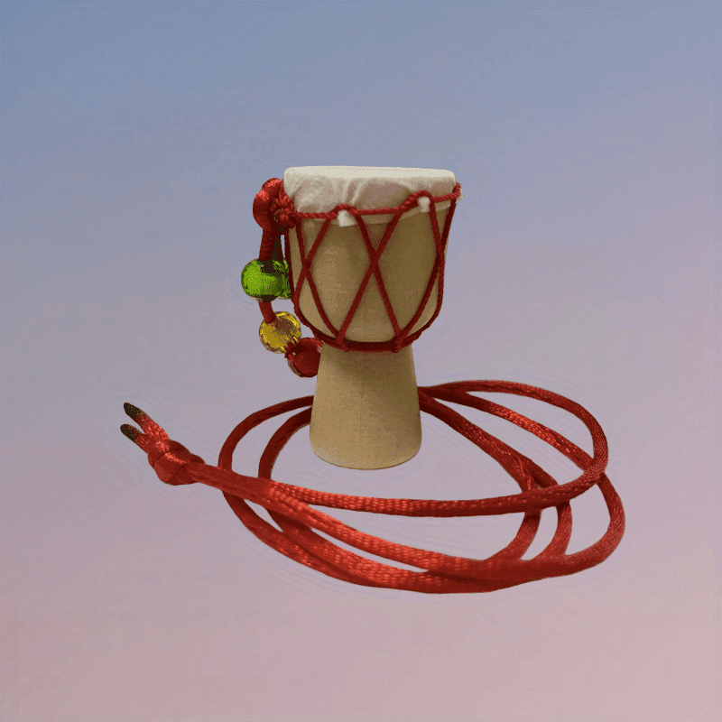 TEMU 1pc African Pendant Chain | Wooden Boho Style, Non-magnetic, Features A Strikable Accessory