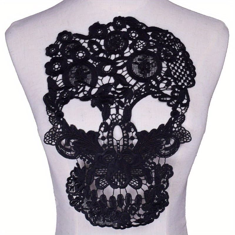 TEMU 1pc Three-dimensional Hollow Head Fabric Embroidery Cloth Sticker Diy Lace Accessory Cloth Sticker Patch Sticker