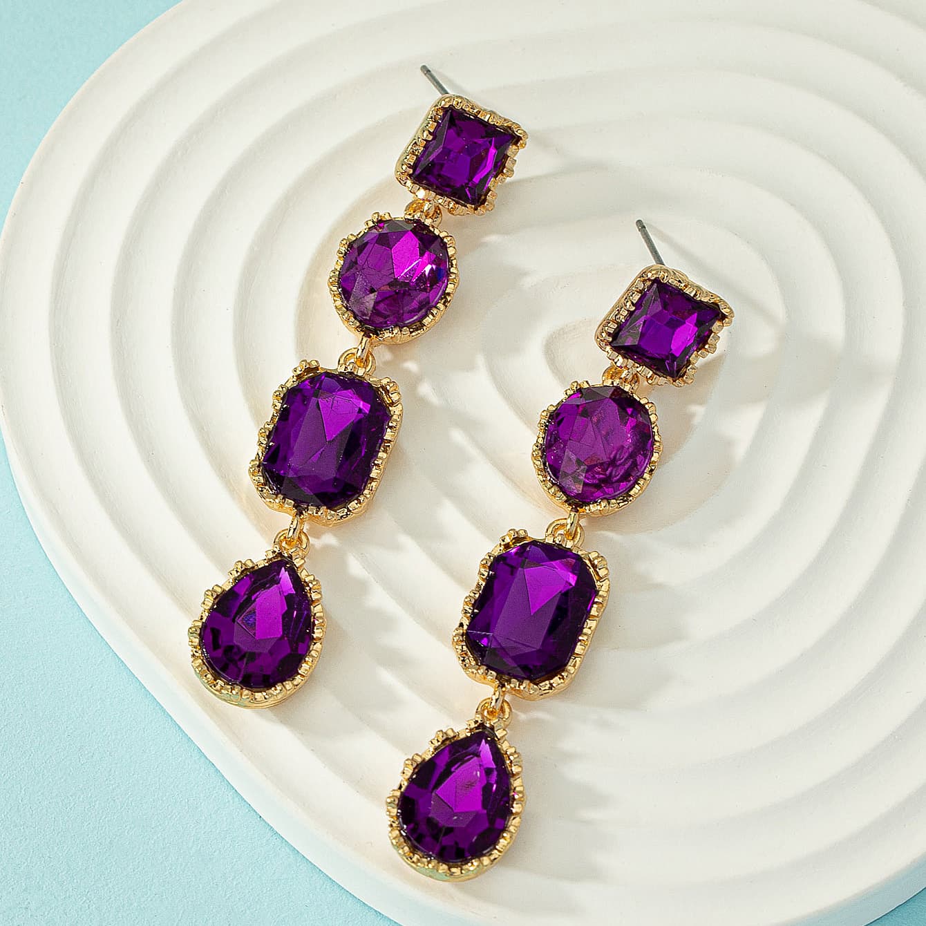 TEMU 1 Pair Geometric Fashion Earrings