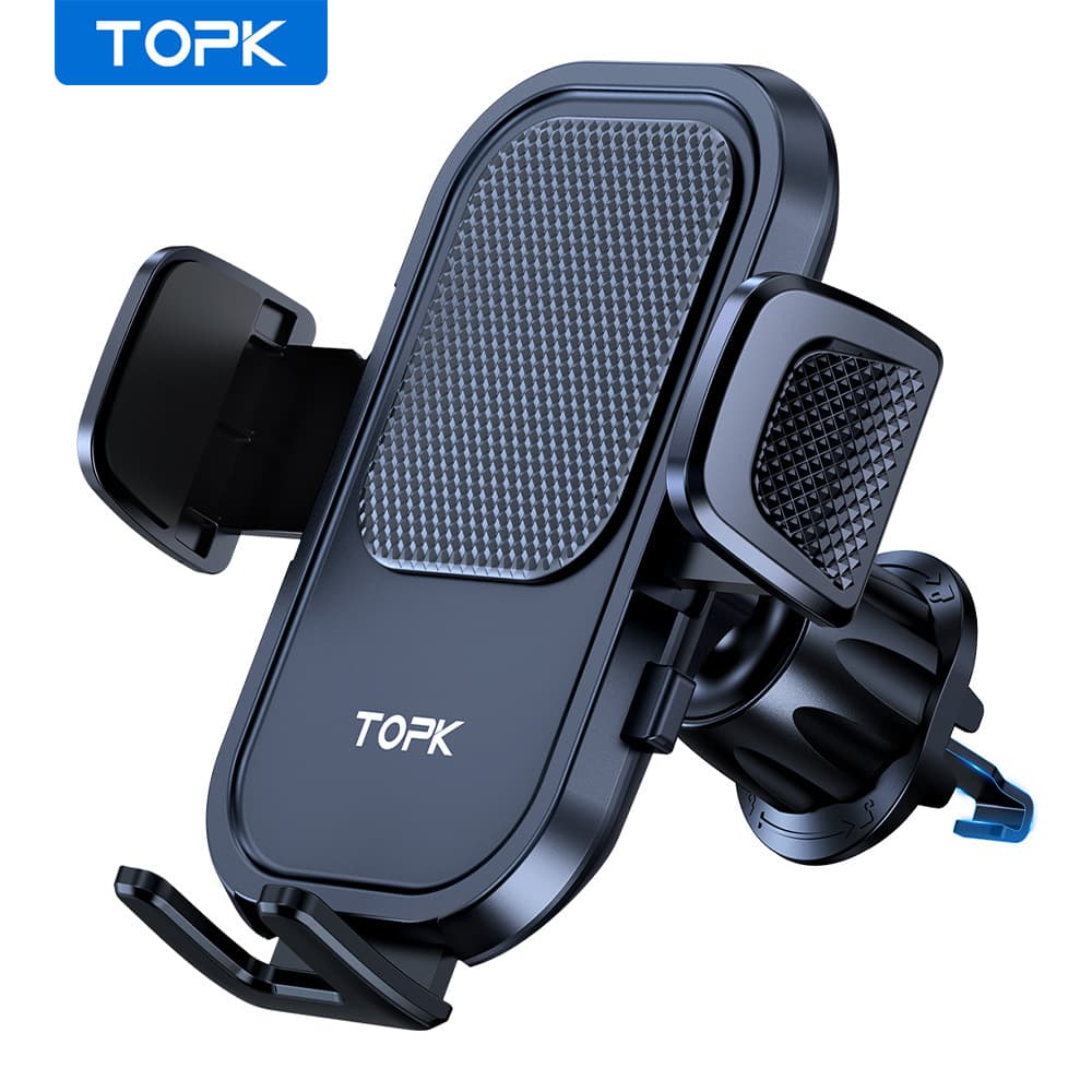 TEMU Car Phone Holder, Topk [2024 ] Dashboard And Air Vent Universal Mount, Works With All Mobile Phones.