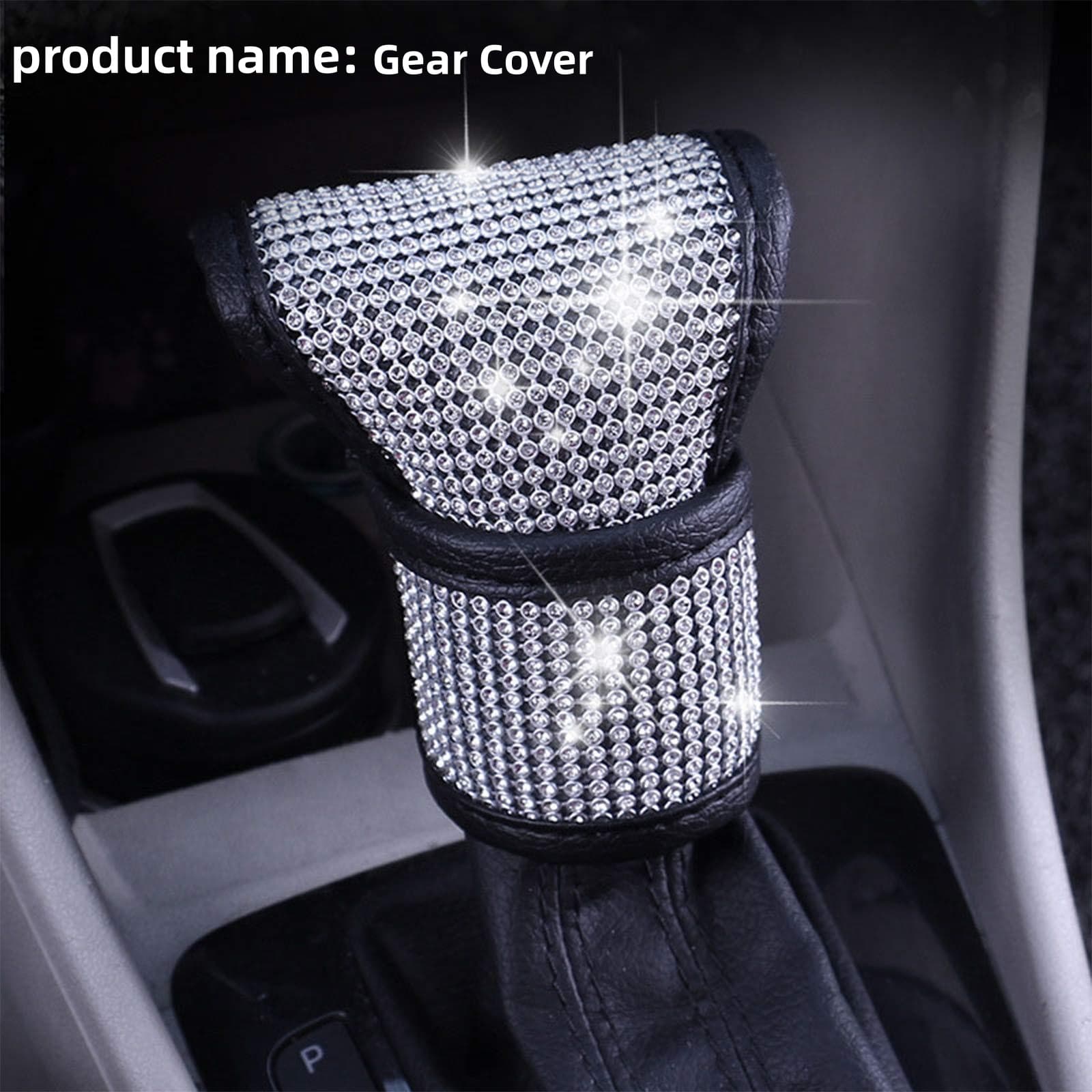 TEMU Automobile Gear Protection Cover, Shiny High-end Car Interior, Car Shift Cover/gear Lever Cover, High-end Stitching, Car Parts Enthusiast, Owner, Unisex