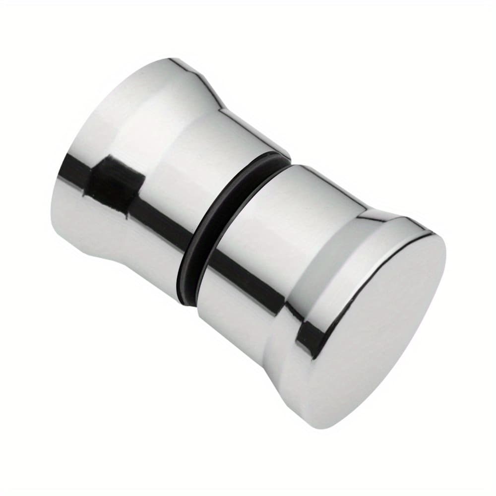 TEMU 1pc Shower Glass Door Knob Puller Push Kitchen Bathroom Shower Cabinet Handle With Hardware Silvery Colour