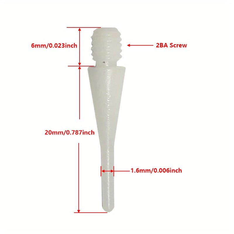 TEMU 120pcs 2ba Replaceable Plastic Dart Steel Tip, Darts Needle Additions, Dart Tips Replacement