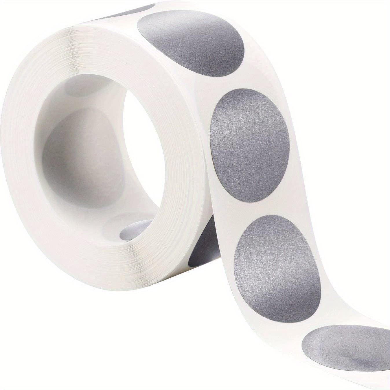 TEMU 300pcs Per Roll Round Scratch Off Sticker 1" Round Labels, 25mm Self Adhesive Labels For Lottery Tickets Diy, Raffle Ticket Games (silvery And Golden)
