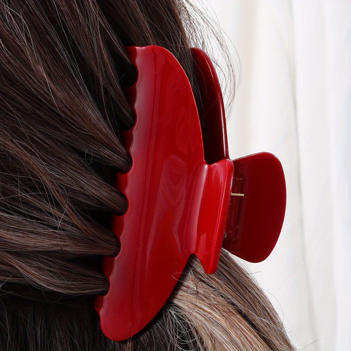 TEMU Solid Color Hair Claw Clips Fashion Hair Accessories For Women Female