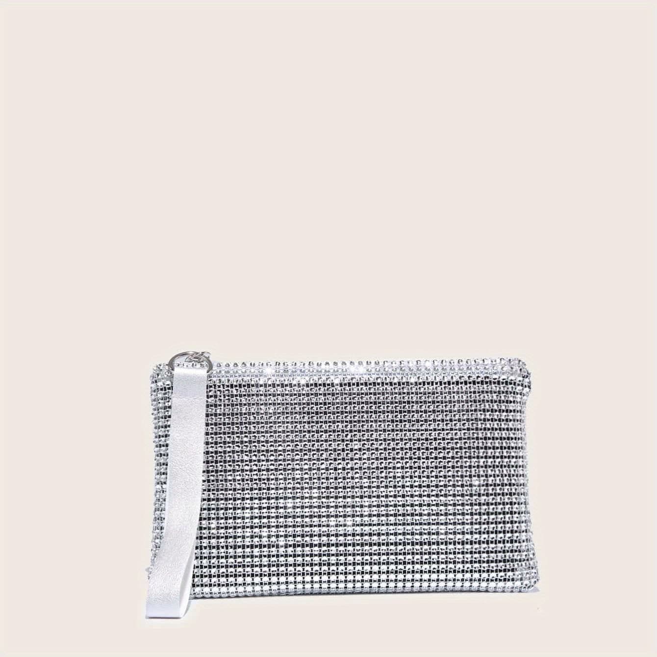 TEMU Glitter Clutch Bag, Bling Sparkle Dinner Purse, Formal Banquet For Wedding Party Prom For Carnaval