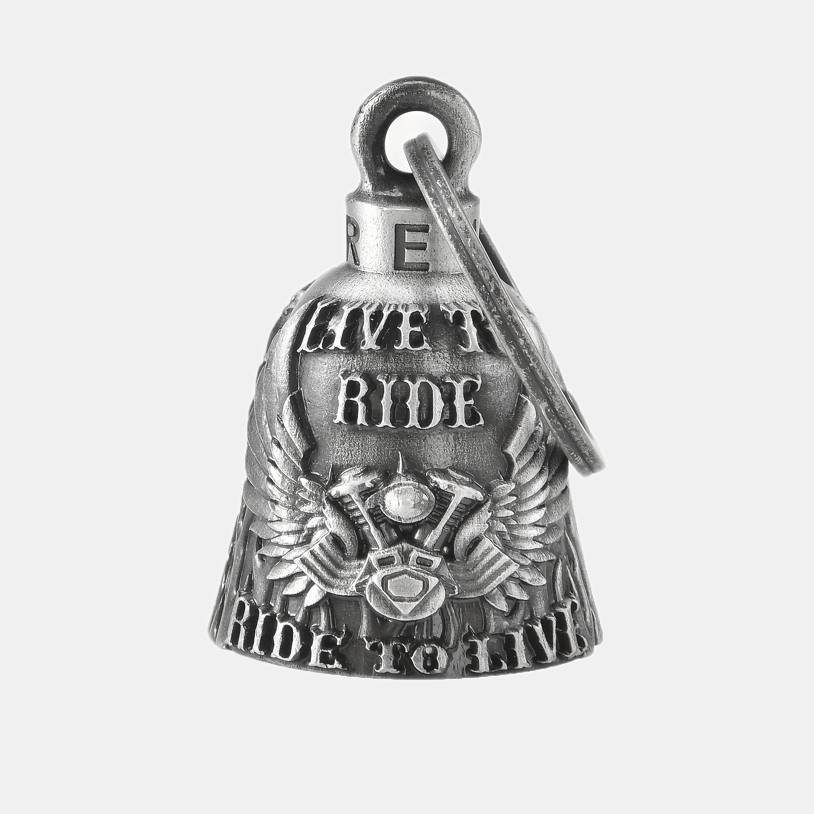 TEMU Cremlin/cuardian Bell, Live To Ride Motorcycle Bell, Motorcycle Key Chain For Women Men W/hanger Bikers, Bell For , Good Luck Riding Bell Spiritbell Moto Accessories