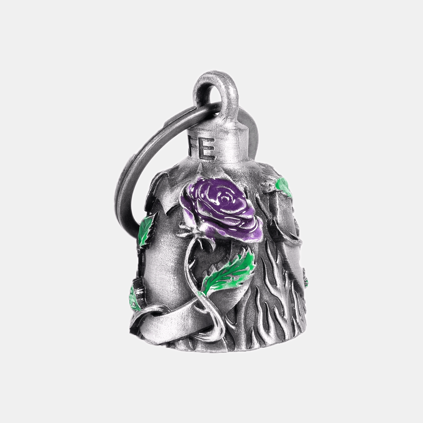 TEMU Cremlin/cuardianbell, Heart With Red Rose Motorcycle Bell, Motorcycle Key Chain For Bikers Women Men W/hanger Biker, Bell For , Good Luck Riding Bell Spiritbell Moto Accessories