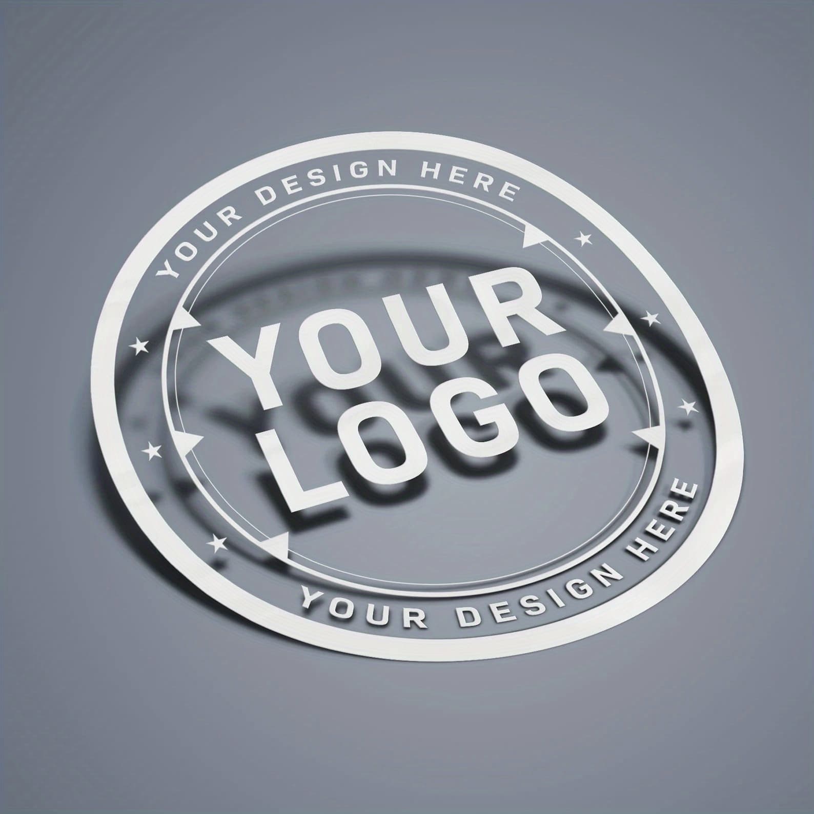 TEMU Custom Round Paper Stickers, Glossy Finish, 4cm Diameter, Single Use, Ideal For Packaging & Branding, 96pcs, 14+