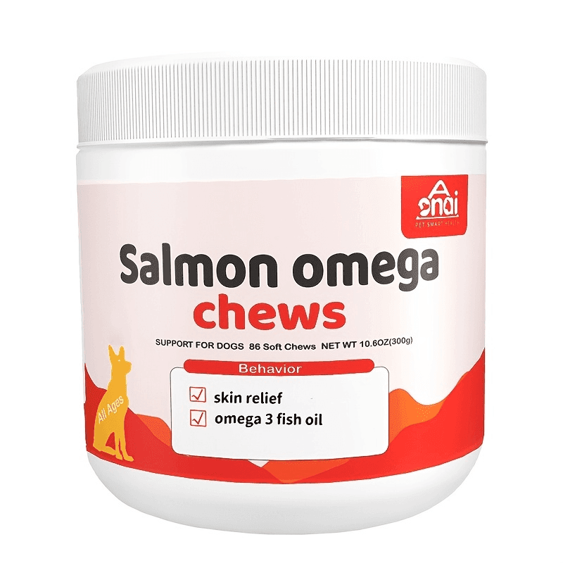 TEMU Light Beige & Coat Support Salmon Oil For Dogs, Shiny Coats Dog Light Beige Health Rich In Epa & Dha Fatty Salmon Oil Supplement 10.6oz