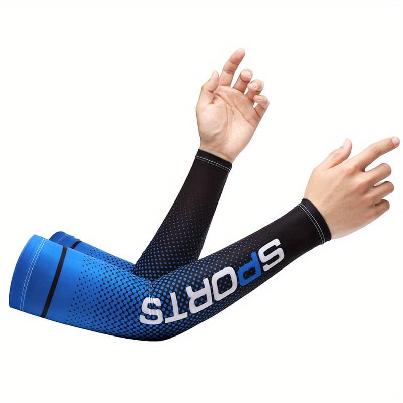TEMU Set Of 2 Cycling Arm Sleeves Suitable For Men And Women, Made From Breathable Material, Designed To Keep Your Cool During Outdoor Activities