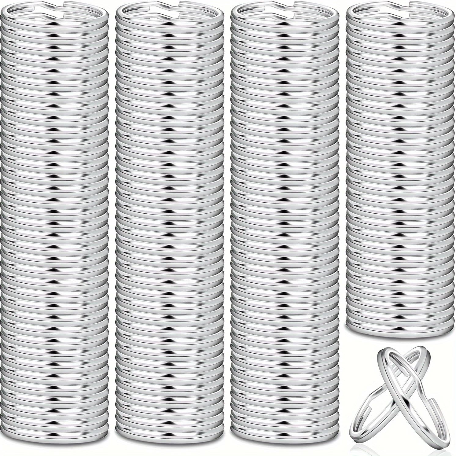 TEMU A Pack Of 100 Key Rings, Detachable Key Rings Bulk Used For Keychains And Crafts (2.5cm)
