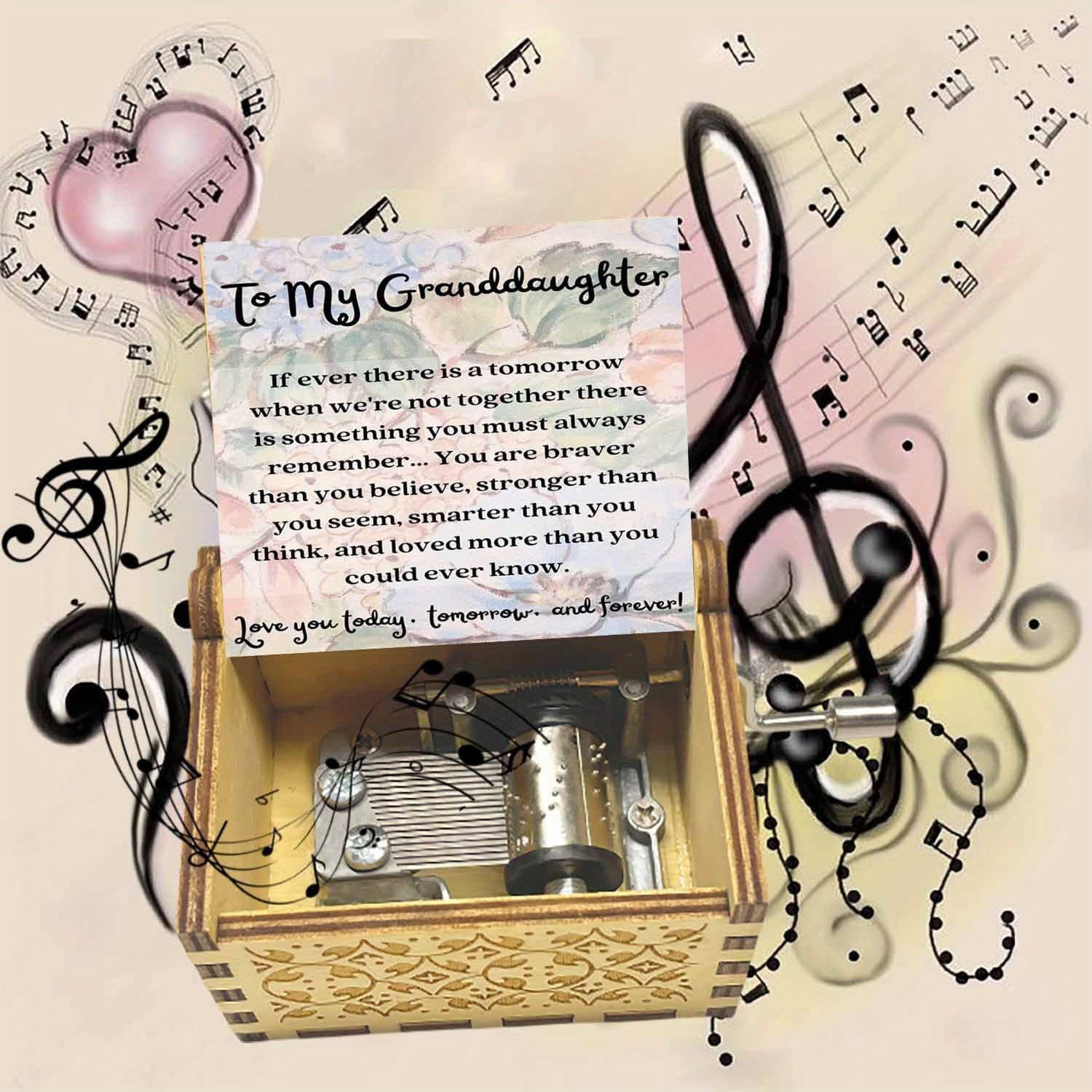 TEMU A Wooden Hand-cranked Music Box That Plays 'you Are For My Sunshine', Perfect For My Granddaughter. A Great Gift For Birthdays, Christmas, Thanksgiving, And Serves As A Decor Item