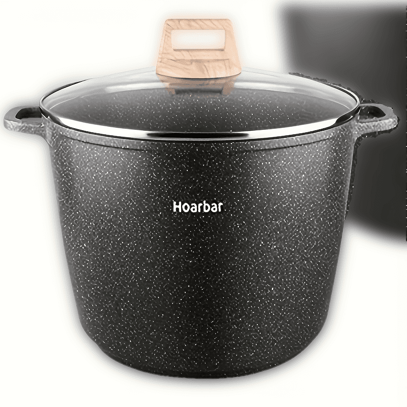 TEMU Hoarbar 10.5qt Large Capacity - High-temperature Resistant, Induction & All Stovetops Compatible, Easy- For Home Cooks & Families, Perfect Housewarming Gift
