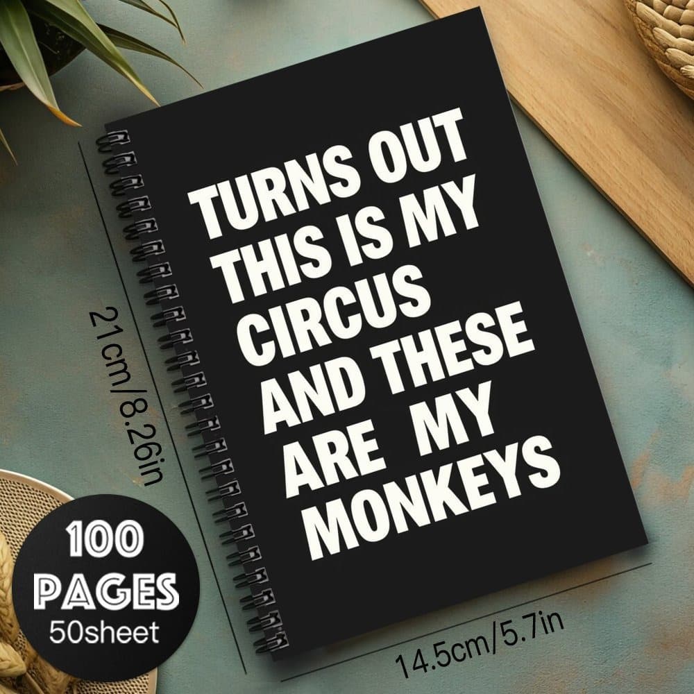 TEMU 1pc Humorous And Fun Spiral Notebook To Do List, Daily Planner, Meeting Notes Size 8.26x5.51 Inches Perfect Gift For Doctors, Nurses, Parents, Colleagues,