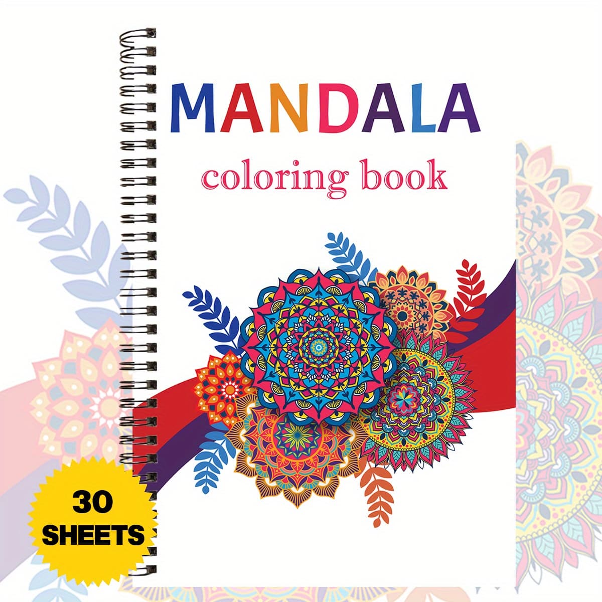 TEMU 1pc A Coloring Book, Featuring Spiral Binding, A5 Dimensions, Single-sided Pages, Ideal For Men And Women, Perfect For Relaxation